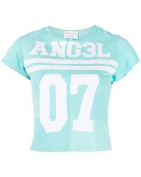 Collina Strada - Logo-Print Short-Sleeved T-Shirt - Lyst