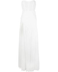 Ana Radu - Corset-Style Draped Maxi Dress - Lyst