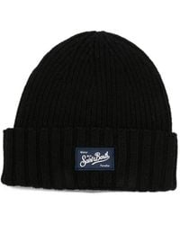 MC2 Saint Barth - Sheldon Logo-Patch Beanie Hat - Lyst