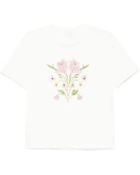 Giambattista Valli - T-Shirt Con Ricamo - Lyst