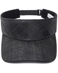 Ruslan Baginskiy - Monogram-Embellished Straw Visor - Lyst