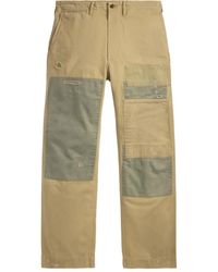 RRL - Pantalones de algodón con diseño patchwork - Lyst