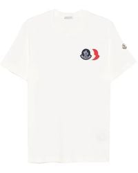 Moncler - T-Shirt Aus Baumwoll-Jersey - Lyst