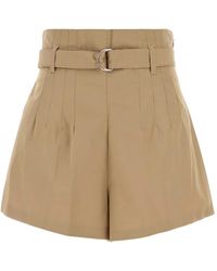 Prada - Pantalones Cortos Con Cinturón - Lyst