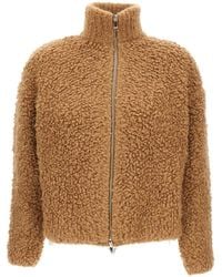 Max Mara - Vest Met Hoge Hals En Rits - Lyst