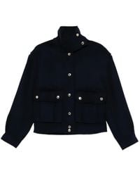 Sandro - Button-Up Wool Jacket - Lyst