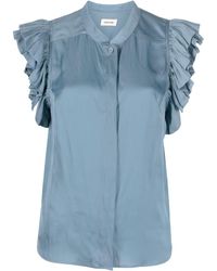 Zadig & Voltaire - Ruffled-sleeve Blouse - Lyst