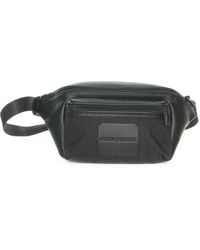 ARMANI EXCHANGE - Logo-Patch Panelled Belt Bag - Lyst