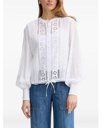 Charo Ruiz - アイレットレース バルーンスリーブ トップ - Lyst