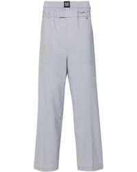 MSGM - Double-waist Tailored Trousers - Lyst