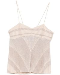 forte_forte - Il Plissé Pleated Metallic-Effect Top - Lyst
