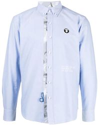 Aape By A Bathing Ape - Logo-Patch Cotton Shirt - Lyst
