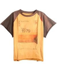 SAITOS - Graphic-Print Raglan-Sleeve T-Shirt - Lyst