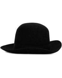 Emporio Armani - Logo-Plaque Fedora Hat - Lyst