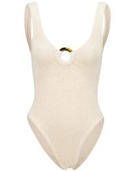 Hunza G - Celine Crinkled-Effect Swimsuit - Lyst