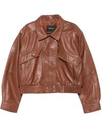 retroféte - Cropped Leather Jacket - Lyst