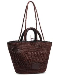 Bimba Y Lola - Large Woven Logo-Patch Shoulder Bag - Lyst