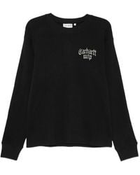 Carhartt - Logo-Embroidered Waffle-Knit T-Shirt - Lyst