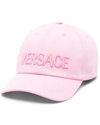 Versace - Logo-Embroidered Cotton Cap - Lyst
