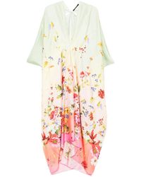 Roberto Cavalli - Silk Maxi Print Dress - Lyst
