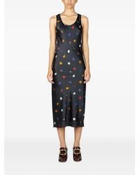 Sportmax - Printed Sleeveless Dress - Lyst