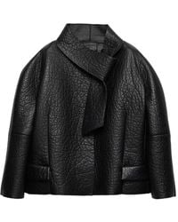 Prada - Bonded Nappa Leather Jacket - Lyst