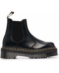 Dr. Martens - Bottines Chelsea 2976 Quad En Cuir À Plateforme 50 Mm - Lyst