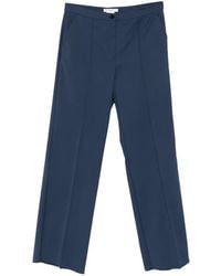 Marina Rinaldi - Piroghe Pressed-Crease Straight-Leg Trousers - Lyst