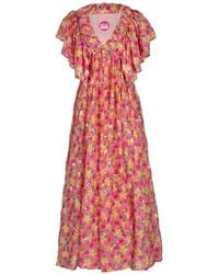 Celiab - Vega Floral Maxi Dress - Lyst