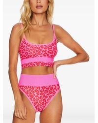 Beach Riot - Eva Animal-Pattern Bikini Top - Lyst