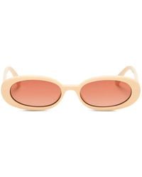 Le Specs - Outta Love Oval-Frame Sunglasses - Lyst