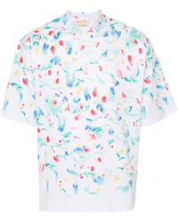 Marni - Camiseta con motivo de salpicadura de pintura - Lyst
