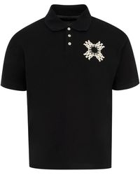 Amiri - Embroidered Polo Shirt - Lyst