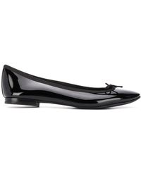 Repetto - Bow Detail Patent Ballerina Shoes - Lyst