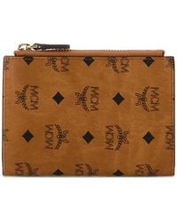 MCM - Portefeuille À Logo Imprimé - Lyst