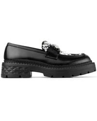 Jimmy Choo - Marlow Diamond Loafers - Lyst
