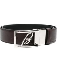 Brioni - Ceinture En Cuir À Boucle B - Lyst