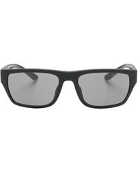 Emporio Armani - Rectangle Frame Sunglasses - Lyst
