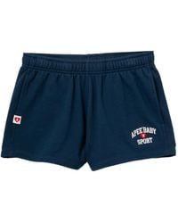 AAPE BY A BATHING AP - Short À Logo Brodé - Lyst