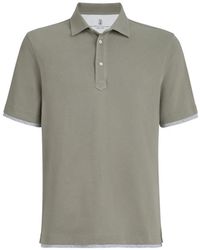 Brunello Cucinelli - Faux-Layered Polo Shirt - Lyst