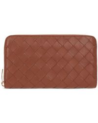 Bottega Veneta - Intrecciato Leather Wallet - Lyst