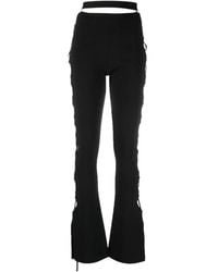 ANDREADAMO - Cut-Out Flared Trousers - Lyst