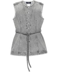 Sportmax - Chaleco Con Detalle De Cinturón - Lyst