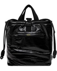 Loewe - Squad Leather Backpack - Lyst