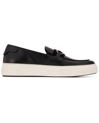 Ferragamo Mocassins Gancini à mors - Noir