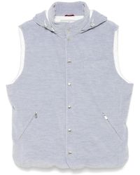Brunello Cucinelli - Gilet Matelassé En Velours Côtelé - Lyst