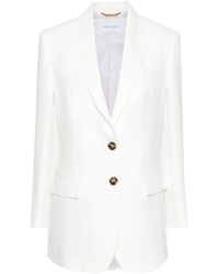 Alberta Ferretti - リネン シングルジャケット - Lyst