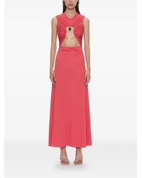 Christopher Esber - Hiero Stone-Embellished Cut-Out Maxi Dress - Lyst