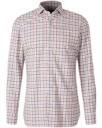 Luigi Borrelli Napoli - Camisa de algodón a cuadros - Lyst