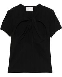Coperni - T-Shirt À Détails De Découpes - Lyst